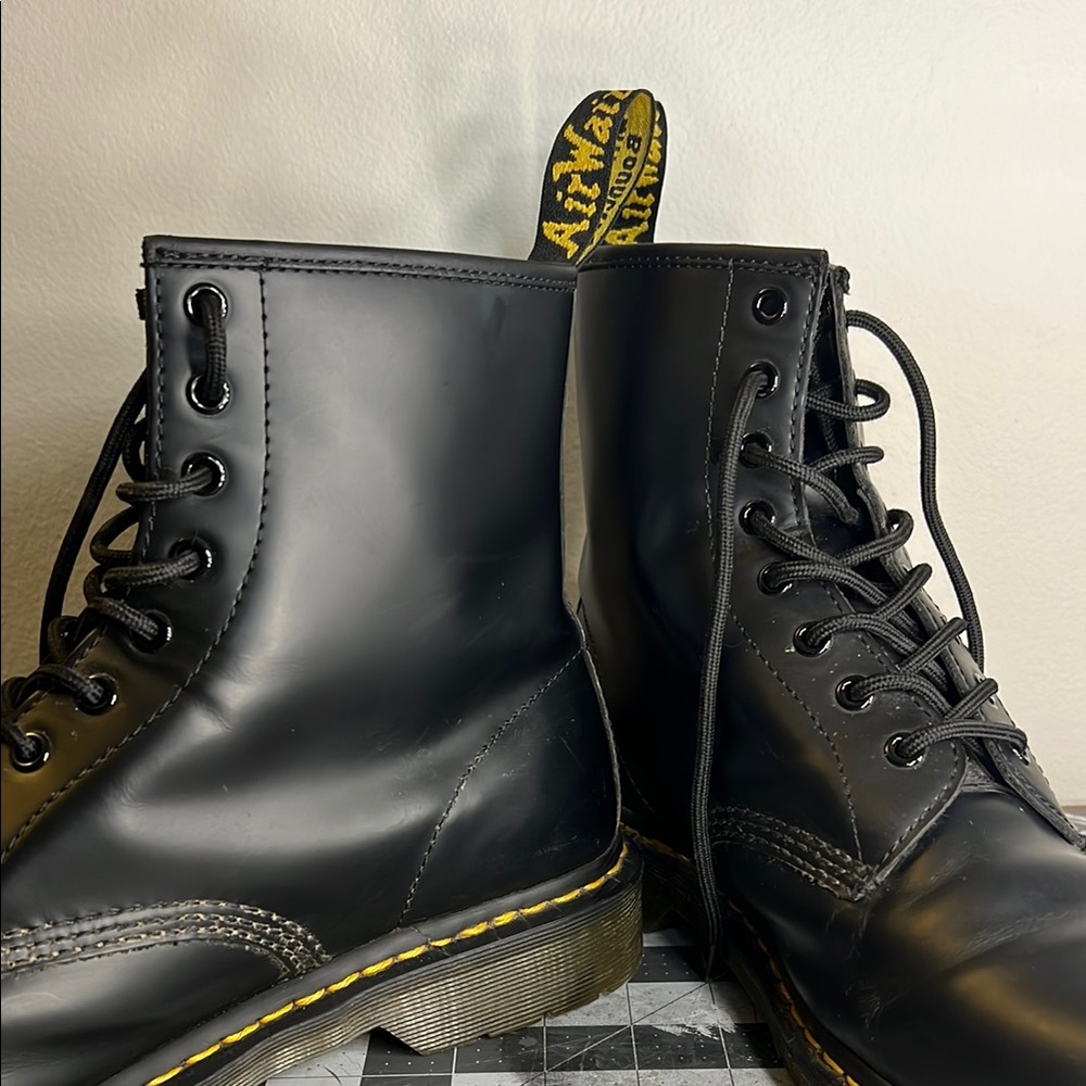 Dr. Martens Black Leather Boots - Picture 3 of 5